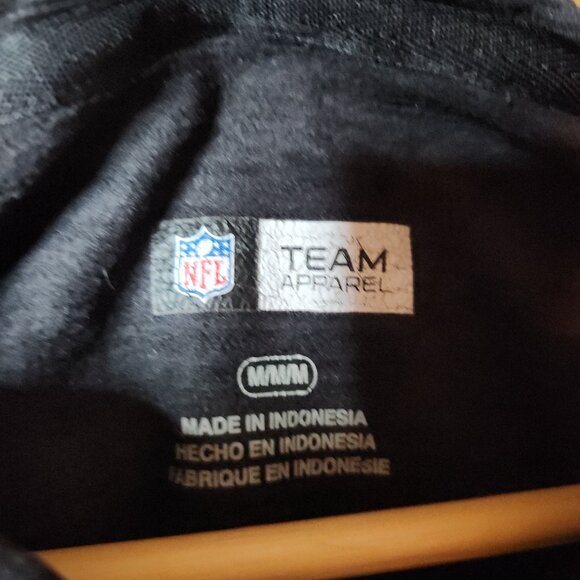 NFL Team Apparel Mens Las Vegas Raiders Hoodie Sweatshirt Black Medium EUC - Picture 4 of 8